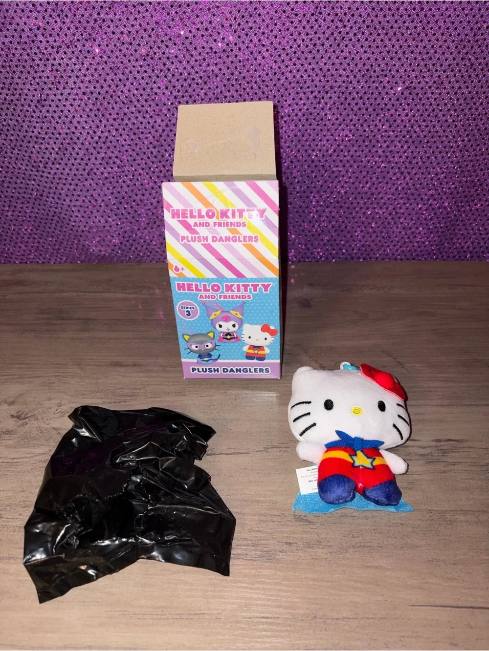 🆕💜🏝️🎉 Hello Kitty & Friends Plush Dangler Keychain Blind Box Figure NIB Sanrio